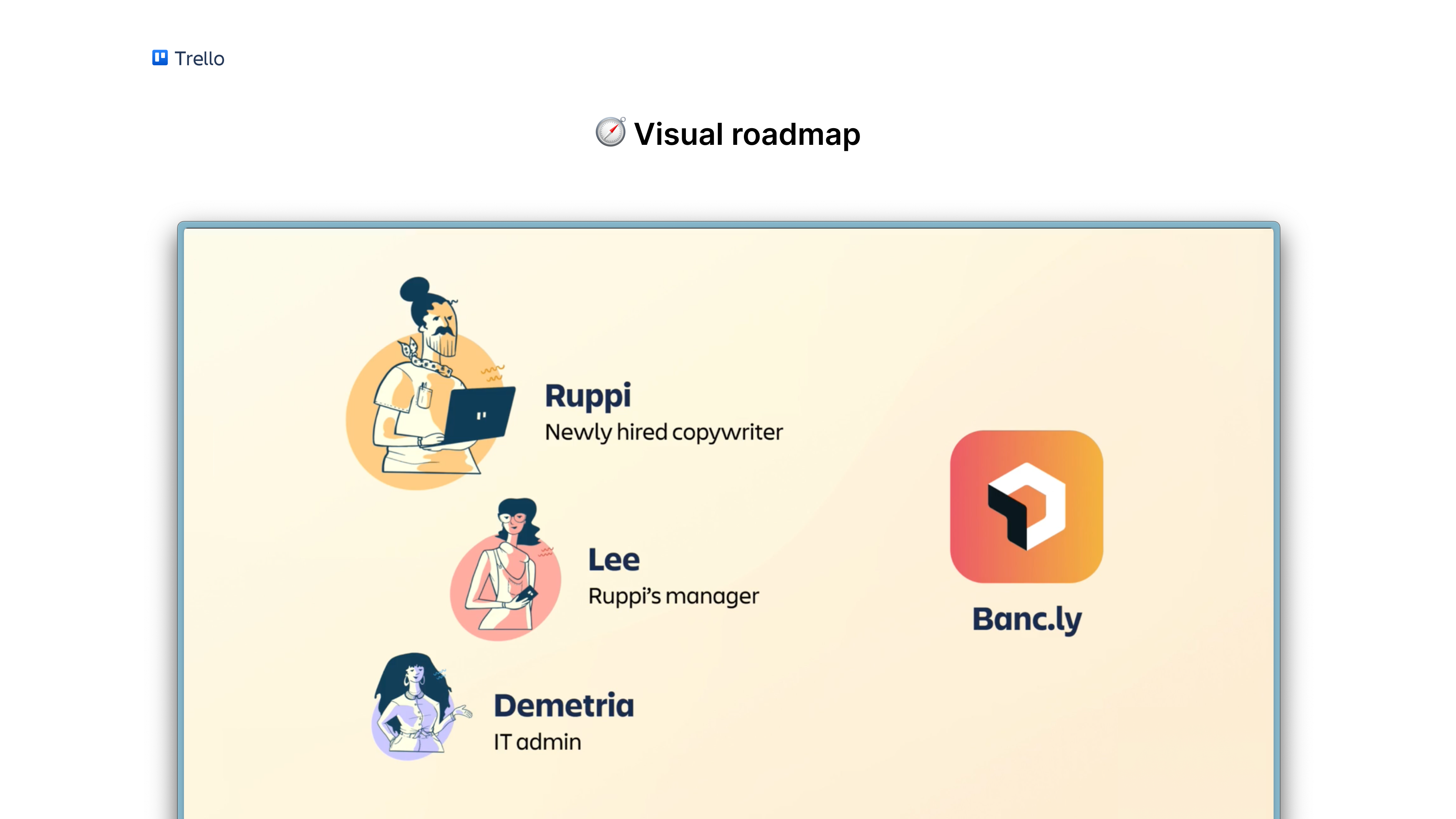 Trello visual roadmap