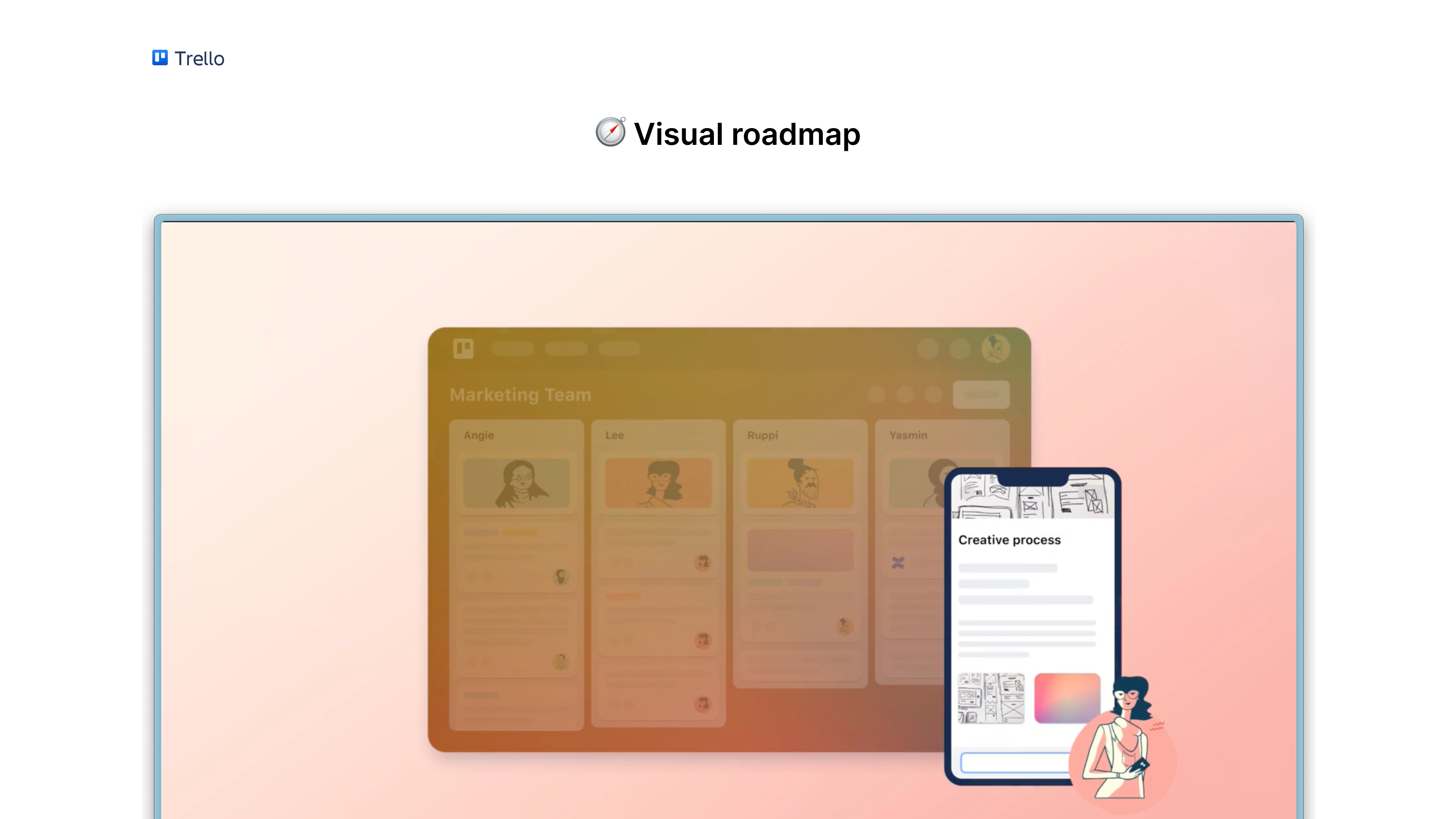 Trello visual roadmap