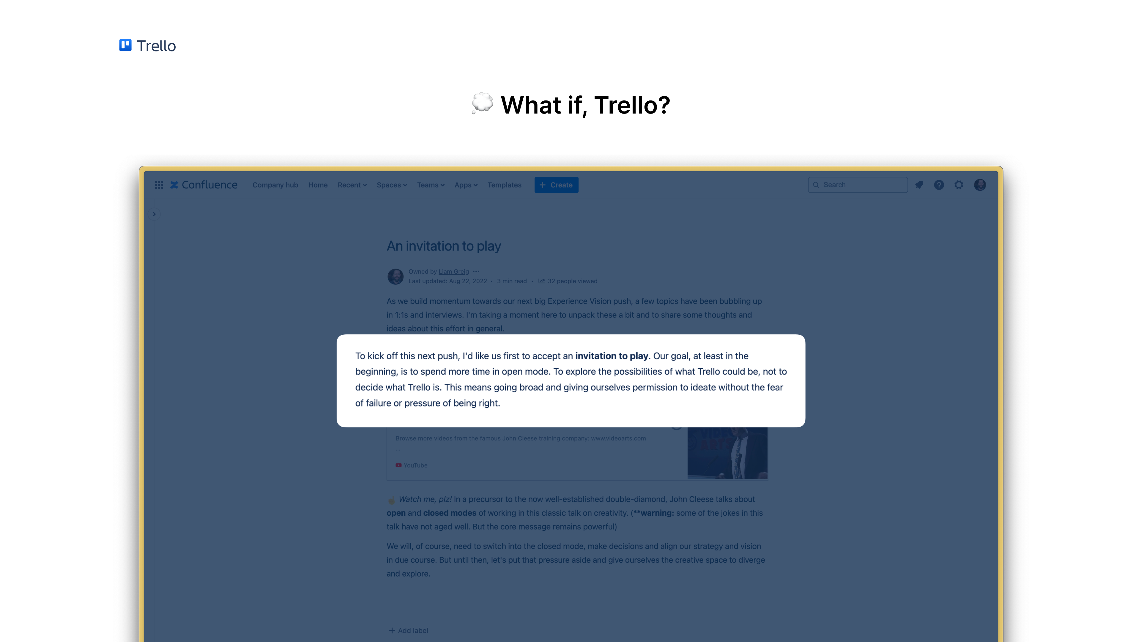 What if, Trello?